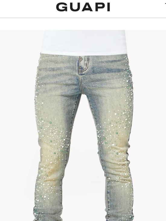 Guapi Other - Guapi limited edition vintage olive pearls denim jeans.
